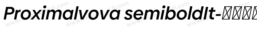 Proximalvova semiboldIt字体转换